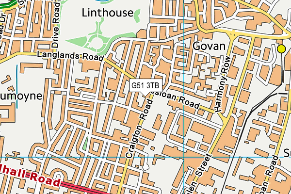 G51 3TB map - OS VectorMap District (Ordnance Survey) G51 3TB map - OS VectorMap District (Ordnance Survey)