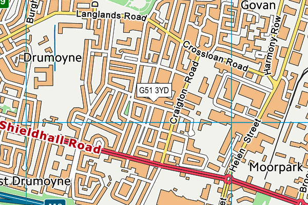 G51 3YD map - OS VectorMap District (Ordnance Survey) G51 3YD map - OS VectorMap District (Ordnance Survey)