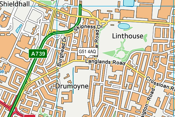 G51 4AQ map - OS VectorMap District (Ordnance Survey) G51 4AQ map - OS VectorMap District (Ordnance Survey)