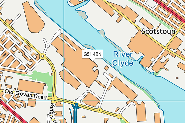 G51 4BN map - OS VectorMap District (Ordnance Survey) G51 4BN map - OS VectorMap District (Ordnance Survey)