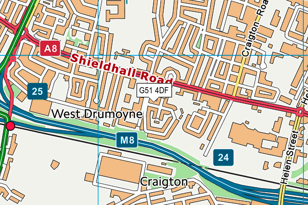 G51 4DF map - OS VectorMap District (Ordnance Survey) G51 4DF map - OS VectorMap District (Ordnance Survey)