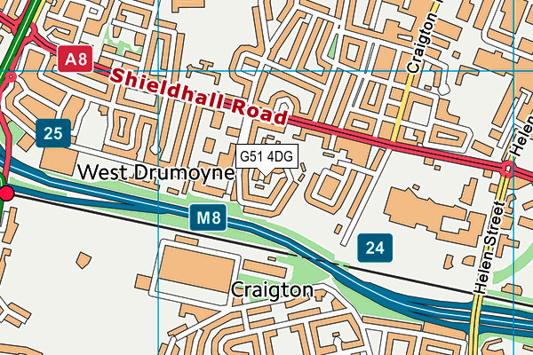 G51 4DG map - OS VectorMap District (Ordnance Survey) G51 4DG map - OS VectorMap District (Ordnance Survey)