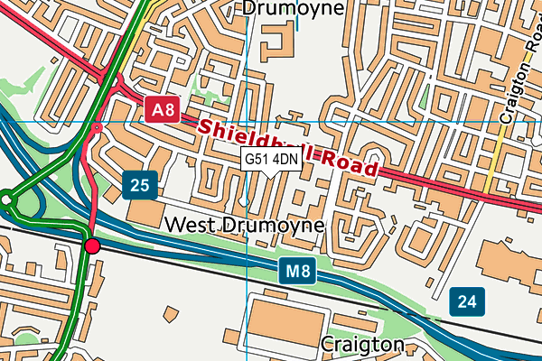 G51 4DN map - OS VectorMap District (Ordnance Survey) G51 4DN map - OS VectorMap District (Ordnance Survey)
