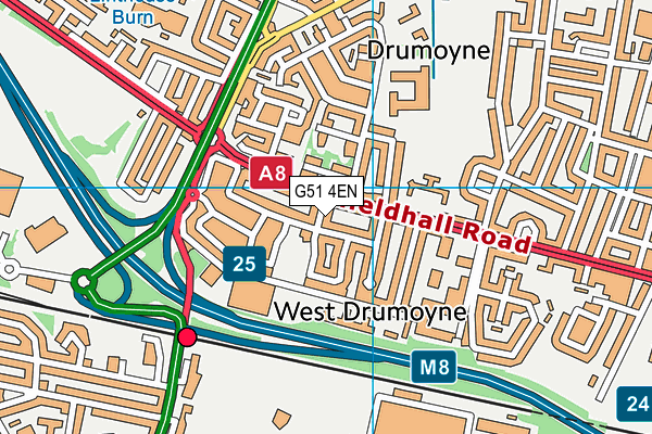 G51 4EN map - OS VectorMap District (Ordnance Survey) G51 4EN map - OS VectorMap District (Ordnance Survey)