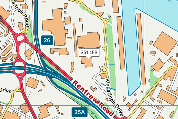 G51 4FB map - OS VectorMap District (Ordnance Survey) G51 4FB map - OS VectorMap District (Ordnance Survey)