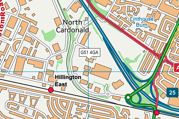 G51 4GA map - OS VectorMap District (Ordnance Survey) G51 4GA map - OS VectorMap District (Ordnance Survey)