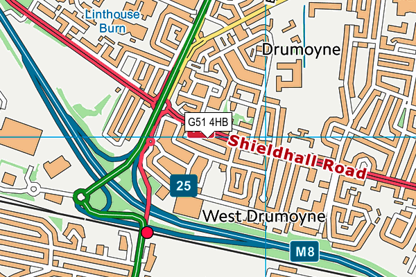 G51 4HB map - OS VectorMap District (Ordnance Survey) G51 4HB map - OS VectorMap District (Ordnance Survey)