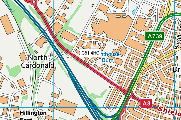 G51 4HQ map - OS VectorMap District (Ordnance Survey) G51 4HQ map - OS VectorMap District (Ordnance Survey)