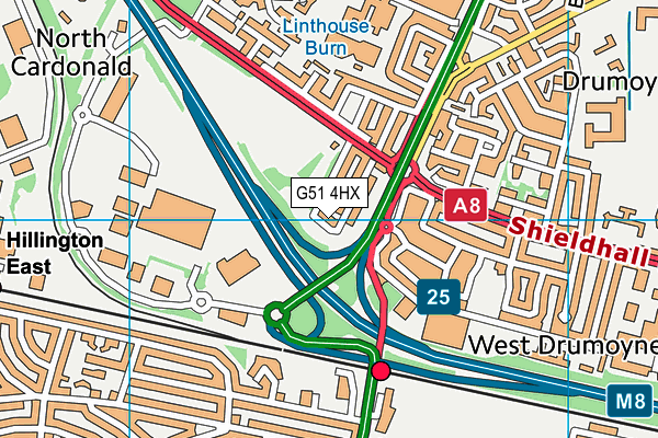 G51 4HX map - OS VectorMap District (Ordnance Survey) G51 4HX map - OS VectorMap District (Ordnance Survey)