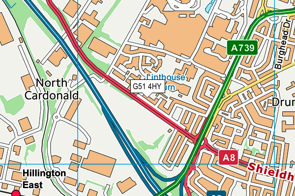G51 4HY map - OS VectorMap District (Ordnance Survey) G51 4HY map - OS VectorMap District (Ordnance Survey)