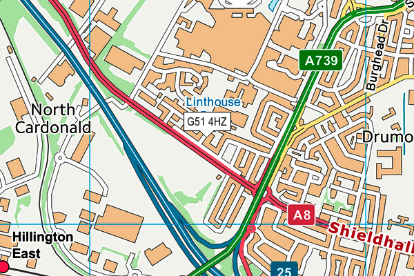 G51 4HZ map - OS VectorMap District (Ordnance Survey) G51 4HZ map - OS VectorMap District (Ordnance Survey)