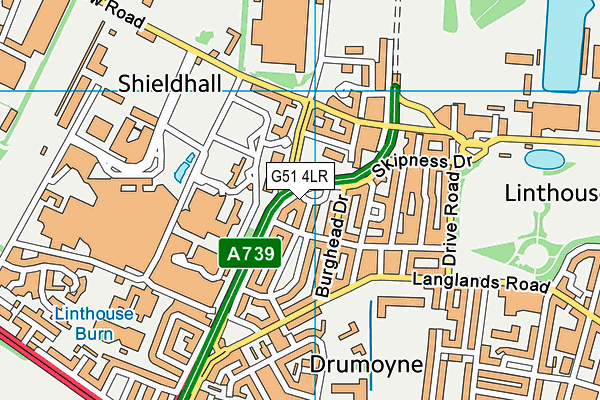 G51 4LR map - OS VectorMap District (Ordnance Survey) G51 4LR map - OS VectorMap District (Ordnance Survey)