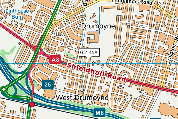 G51 4NA map - OS VectorMap District (Ordnance Survey) G51 4NA map - OS VectorMap District (Ordnance Survey)