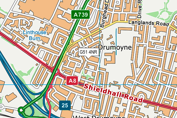 G51 4NR map - OS VectorMap District (Ordnance Survey) G51 4NR map - OS VectorMap District (Ordnance Survey)