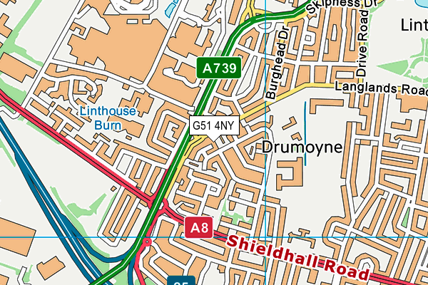 G51 4NY map - OS VectorMap District (Ordnance Survey) G51 4NY map - OS VectorMap District (Ordnance Survey)