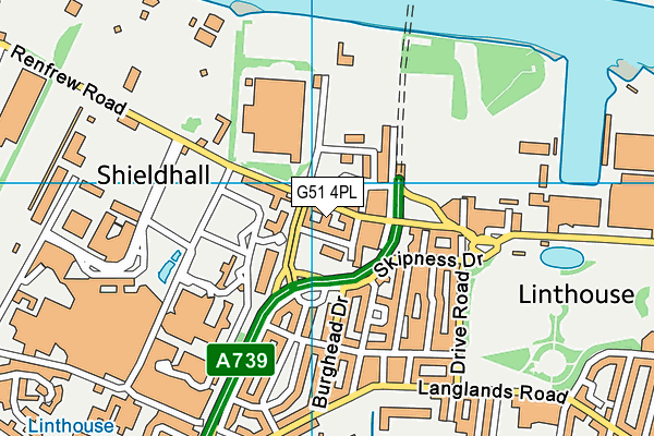 G51 4PL map - OS VectorMap District (Ordnance Survey) G51 4PL map - OS VectorMap District (Ordnance Survey)