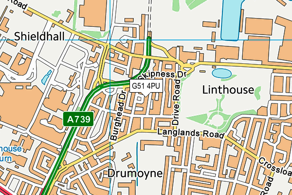 G51 4PU map - OS VectorMap District (Ordnance Survey) G51 4PU map - OS VectorMap District (Ordnance Survey)