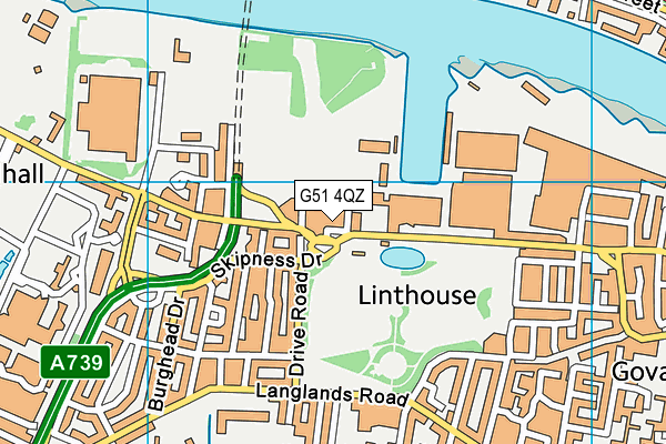 G51 4QZ map - OS VectorMap District (Ordnance Survey) G51 4QZ map - OS VectorMap District (Ordnance Survey)
