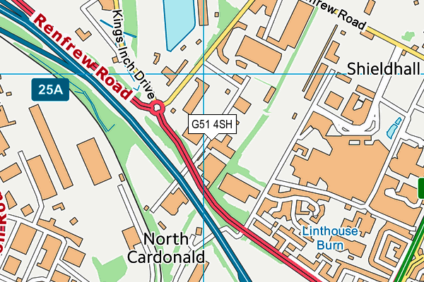 G51 4SH map - OS VectorMap District (Ordnance Survey) G51 4SH map - OS VectorMap District (Ordnance Survey)