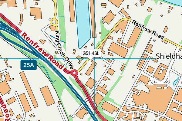 G51 4SL map - OS VectorMap District (Ordnance Survey) G51 4SL map - OS VectorMap District (Ordnance Survey)