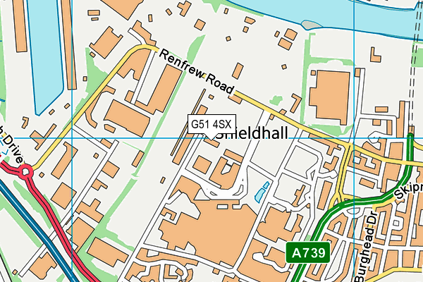 G51 4SX map - OS VectorMap District (Ordnance Survey) G51 4SX map - OS VectorMap District (Ordnance Survey)