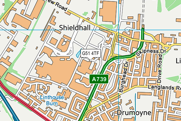 G51 4TF map - OS VectorMap District (Ordnance Survey) G51 4TF map - OS VectorMap District (Ordnance Survey)