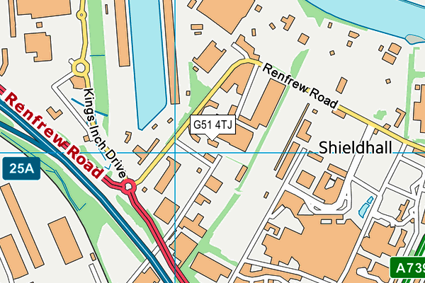 G51 4TJ map - OS VectorMap District (Ordnance Survey) G51 4TJ map - OS VectorMap District (Ordnance Survey)