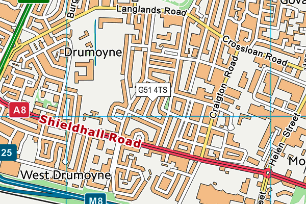 G51 4TS map - OS VectorMap District (Ordnance Survey) G51 4TS map - OS VectorMap District (Ordnance Survey)