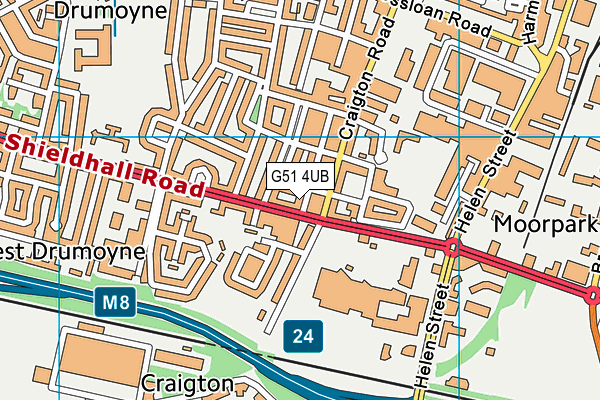 G51 4UB map - OS VectorMap District (Ordnance Survey) G51 4UB map - OS VectorMap District (Ordnance Survey)