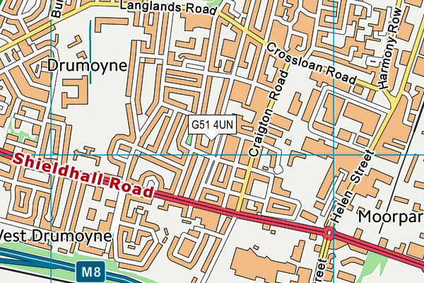 G51 4UN map - OS VectorMap District (Ordnance Survey) G51 4UN map - OS VectorMap District (Ordnance Survey)
