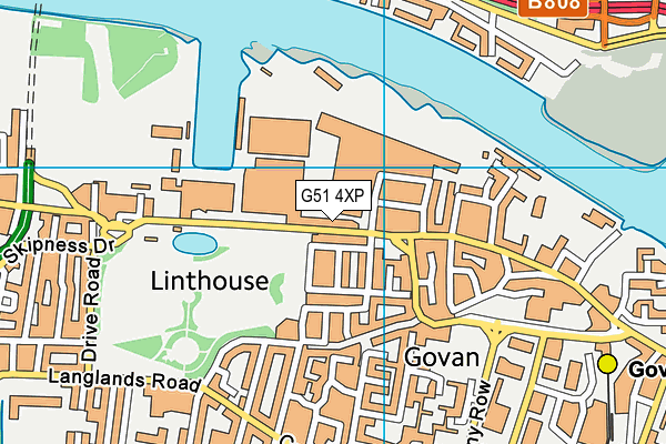 G51 4XP map - OS VectorMap District (Ordnance Survey) G51 4XP map - OS VectorMap District (Ordnance Survey)