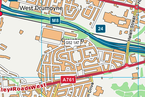G52 1AT map - OS VectorMap District (Ordnance Survey) G52 1AT map - OS VectorMap District (Ordnance Survey)