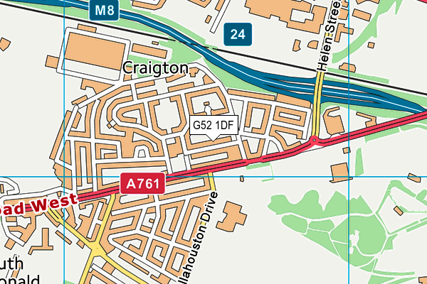 G52 1DF map - OS VectorMap District (Ordnance Survey) G52 1DF map - OS VectorMap District (Ordnance Survey)