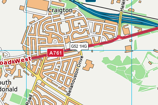 G52 1HG map - OS VectorMap District (Ordnance Survey) G52 1HG map - OS VectorMap District (Ordnance Survey)