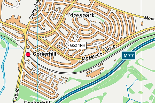G52 1NH map - OS VectorMap District (Ordnance Survey) G52 1NH map - OS VectorMap District (Ordnance Survey)