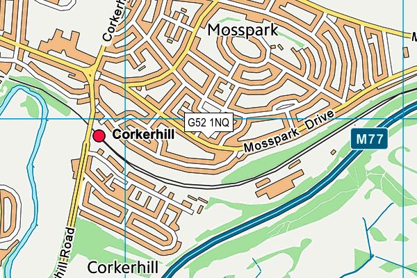 G52 1NQ map - OS VectorMap District (Ordnance Survey) G52 1NQ map - OS VectorMap District (Ordnance Survey)