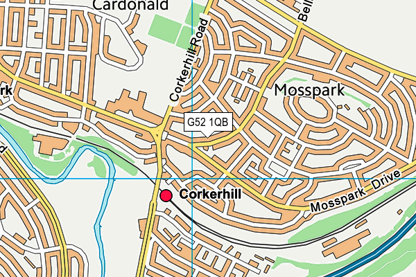G52 1QB map - OS VectorMap District (Ordnance Survey) G52 1QB map - OS VectorMap District (Ordnance Survey)