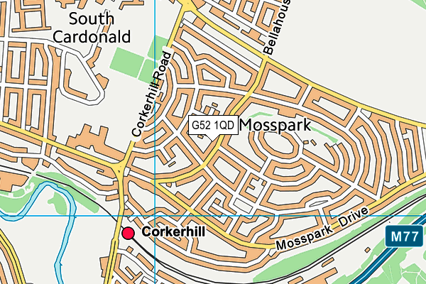 G52 1QD map - OS VectorMap District (Ordnance Survey) G52 1QD map - OS VectorMap District (Ordnance Survey)