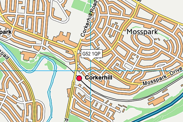 G52 1QP map - OS VectorMap District (Ordnance Survey) G52 1QP map - OS VectorMap District (Ordnance Survey)