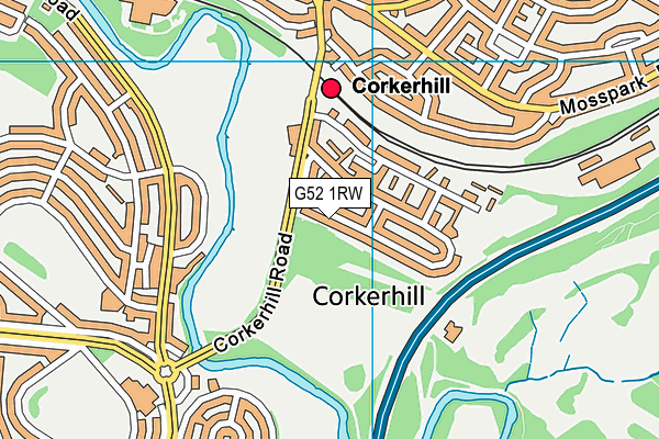 G52 1RW map - OS VectorMap District (Ordnance Survey) G52 1RW map - OS VectorMap District (Ordnance Survey)