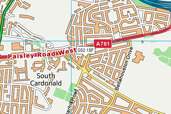 G52 1SF map - OS VectorMap District (Ordnance Survey) G52 1SF map - OS VectorMap District (Ordnance Survey)