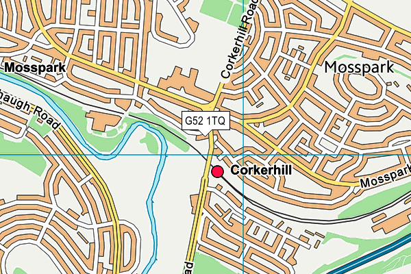 G52 1TQ map - OS VectorMap District (Ordnance Survey) G52 1TQ map - OS VectorMap District (Ordnance Survey)