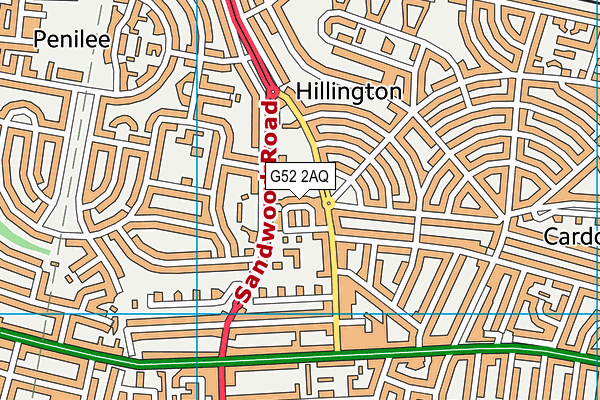 G52 2AQ map - OS VectorMap District (Ordnance Survey) G52 2AQ map - OS VectorMap District (Ordnance Survey)