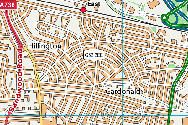 G52 2EE map - OS VectorMap District (Ordnance Survey) G52 2EE map - OS VectorMap District (Ordnance Survey)