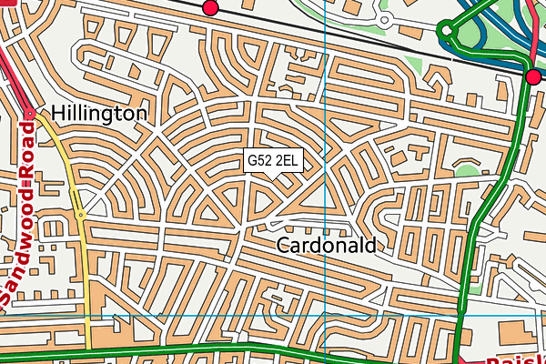 G52 2EL map - OS VectorMap District (Ordnance Survey) G52 2EL map - OS VectorMap District (Ordnance Survey)