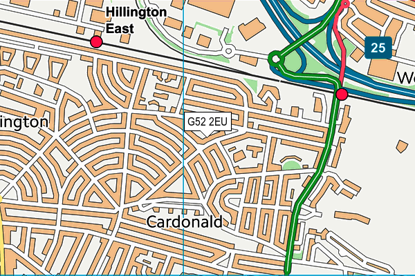 G52 2EU map - OS VectorMap District (Ordnance Survey) G52 2EU map - OS VectorMap District (Ordnance Survey)