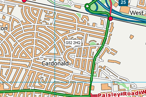 G52 2HQ map - OS VectorMap District (Ordnance Survey) G52 2HQ map - OS VectorMap District (Ordnance Survey)