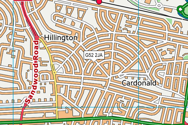 G52 2JA map - OS VectorMap District (Ordnance Survey) G52 2JA map - OS VectorMap District (Ordnance Survey)