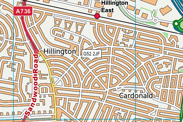 G52 2JF map - OS VectorMap District (Ordnance Survey)