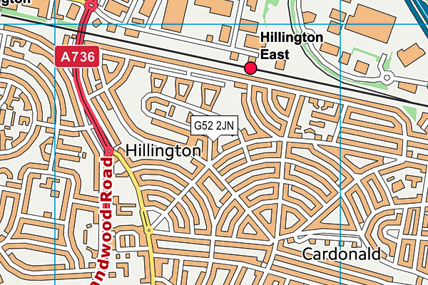 G52 2JN map - OS VectorMap District (Ordnance Survey) G52 2JN map - OS VectorMap District (Ordnance Survey)